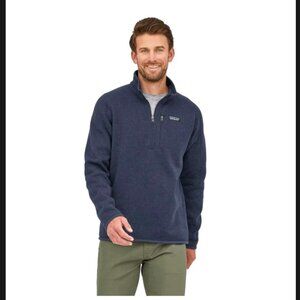 Patagonia Men's Better Sweater 1/4 Zip – New Navy (Small) - NWOT